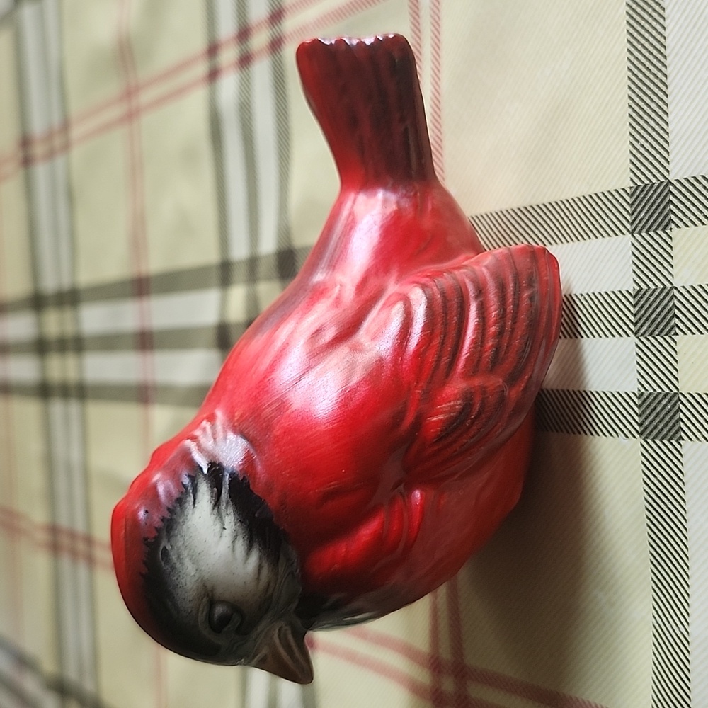 Goebel Vibrant Red Black Bird Figurine
